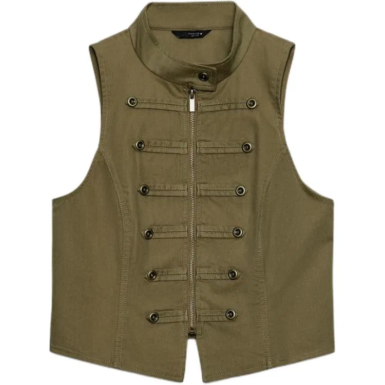 Женский топ без рукавов ZARA, Khaki