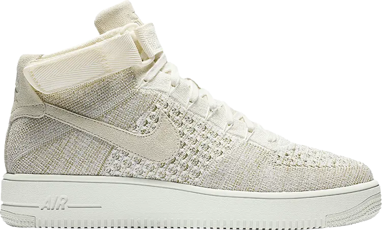

Кроссовки Nike Air Force 1 Mid Flyknit 'Sail', серый