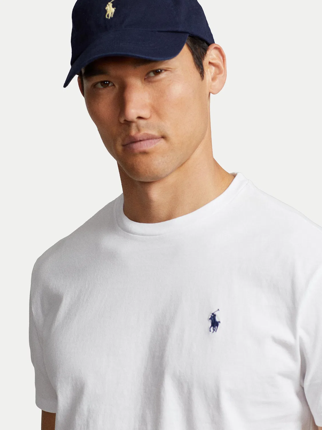 Мужская футболка классического кроя Polo Ralph Lauren, белый — фото 4