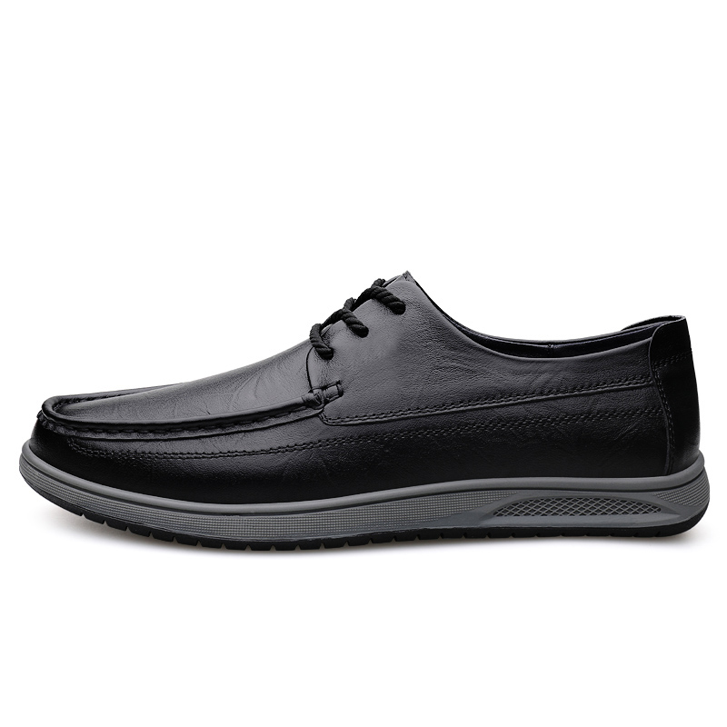 Комфортные универсальные мужские туфли Niche Trendy Premium Luxury Casual Leather H2, желтый — фото 4