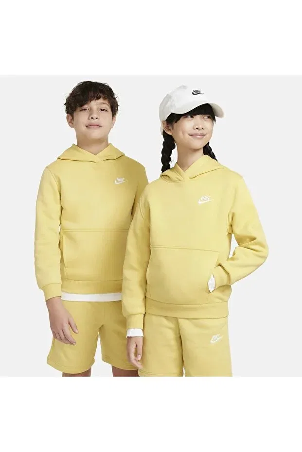 Детские свитшот для девочек хлопковый Nike, Yellow