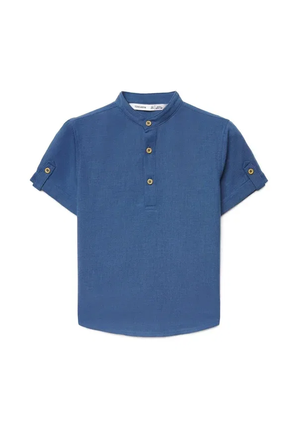 Футболка-поло из полиэстера Camicia mc tinta unita, Terranova, Blu scuro, синий