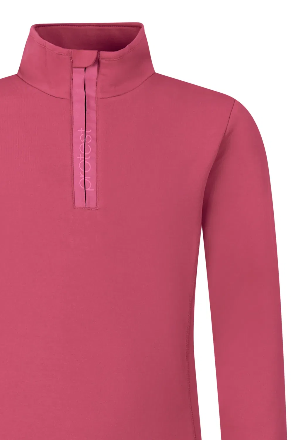 Топ с застежкой-молнией на четверть длины - футболка с длинными рукавами Protest, Rebelpurple — фото 3