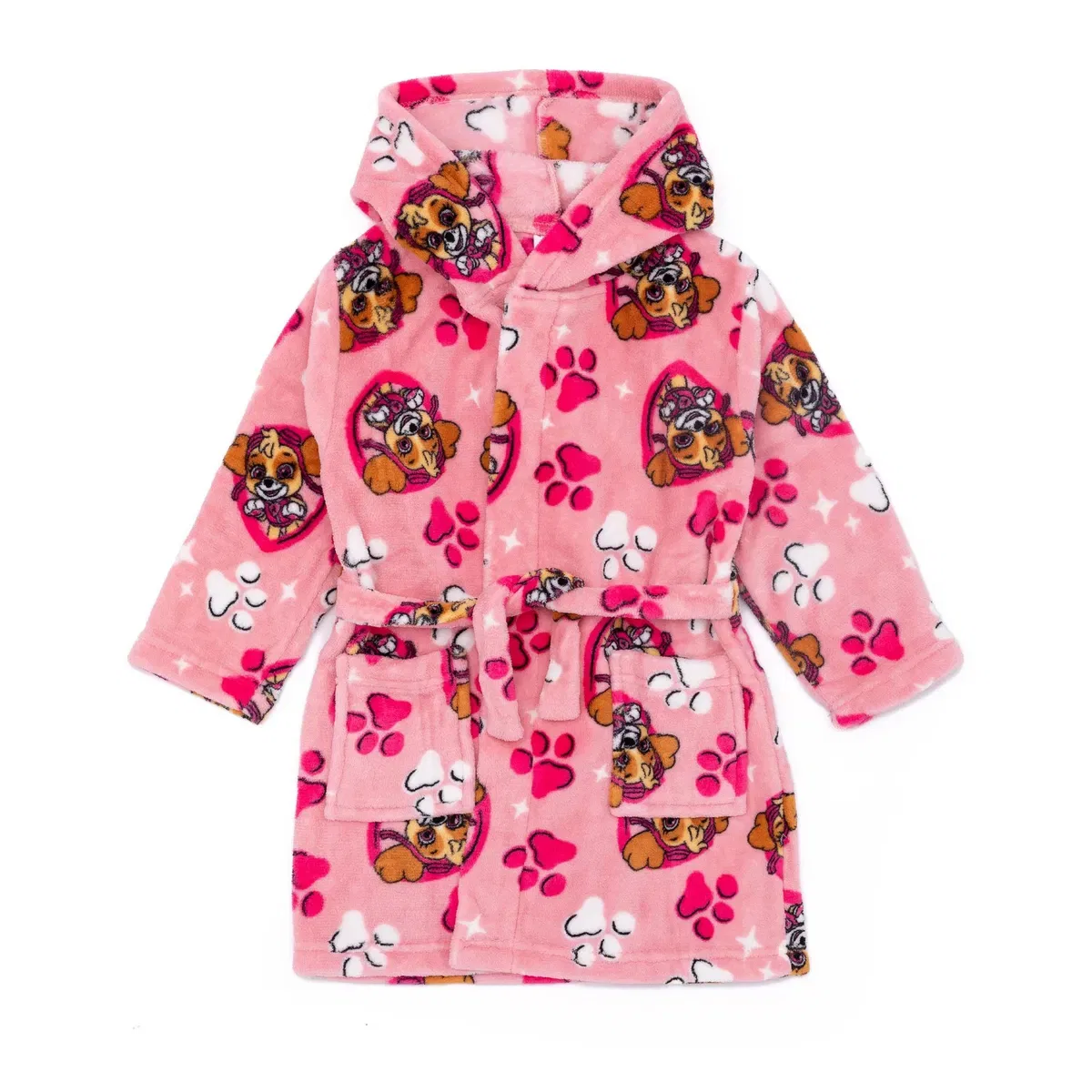 Детский халат с капюшоном Paw Patrol, Pink