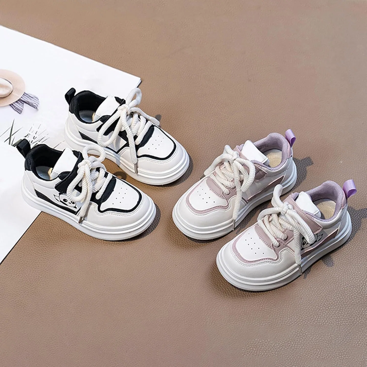 Детские кроссовки для мальчиков с принтом мишки Cute Bear Sneaker, Purple — фото 4