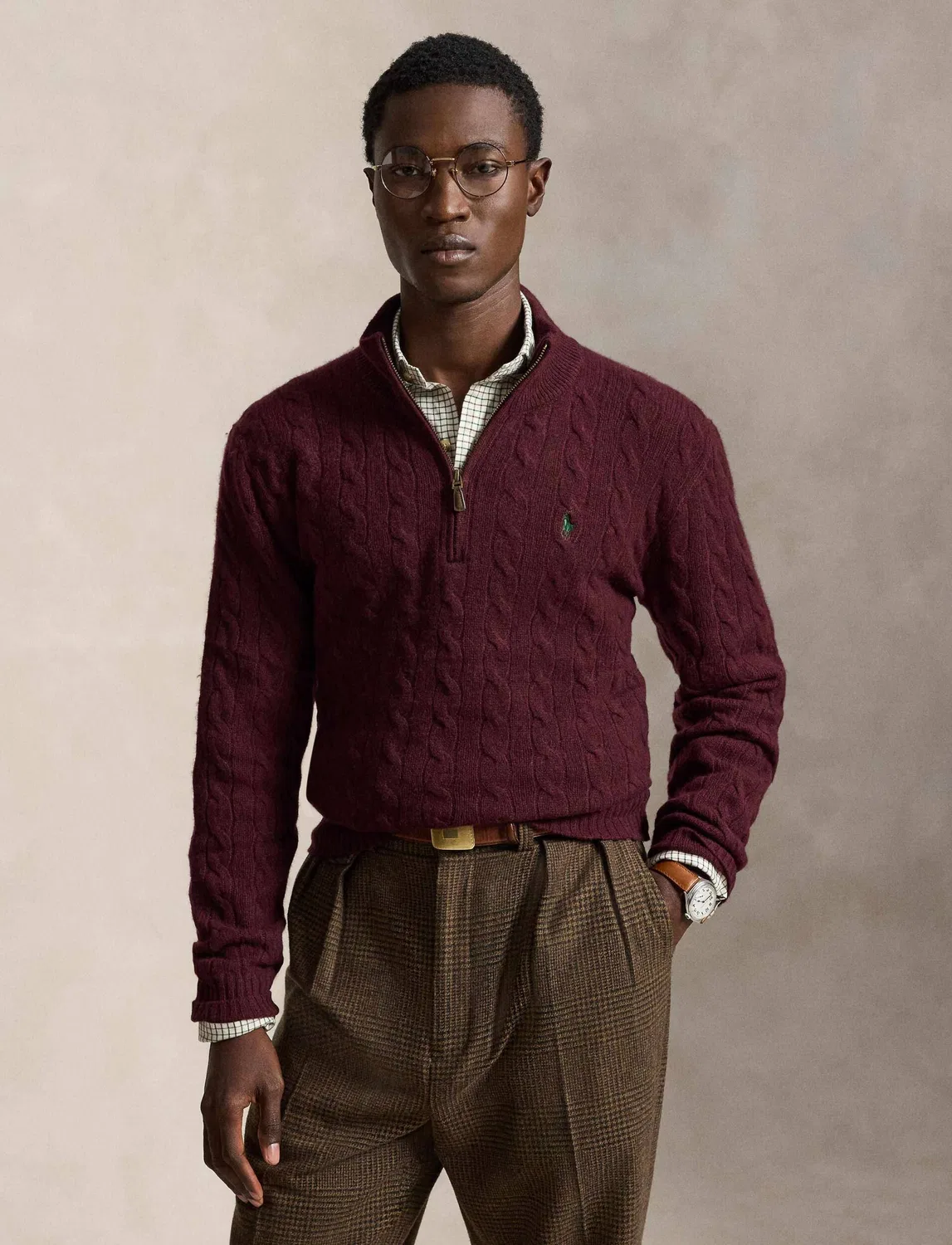 Свитер с молнией Polo Ralph Lauren, Bordeaux
