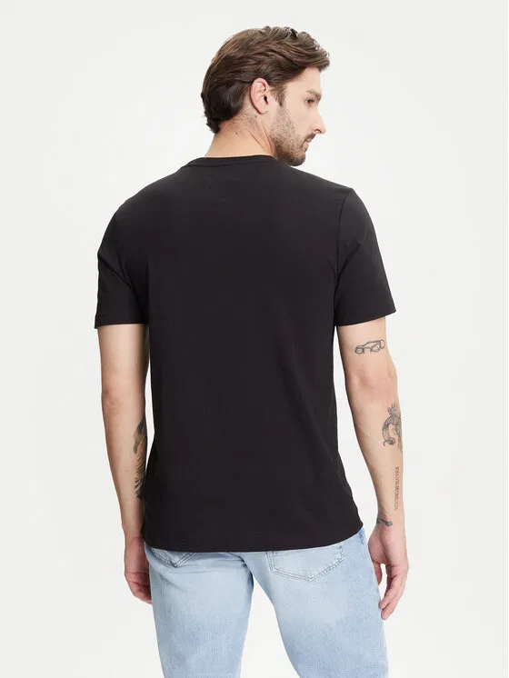 Футболка regular fit Stack Tommy Hilfiger, черный — фото 3