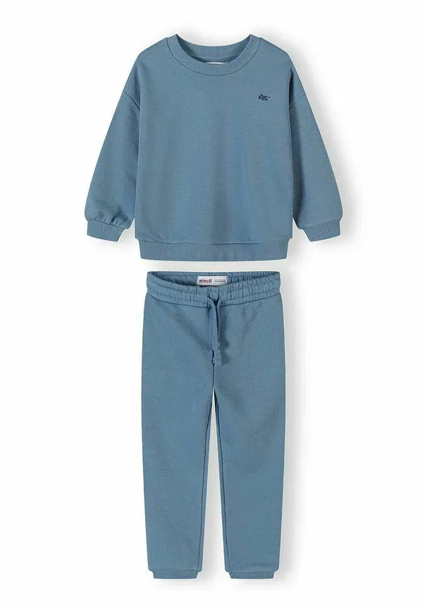 Спортивный костюм из двух предметов, хлопок, tracksuit Minoti Gunmetal, синий — фото 4