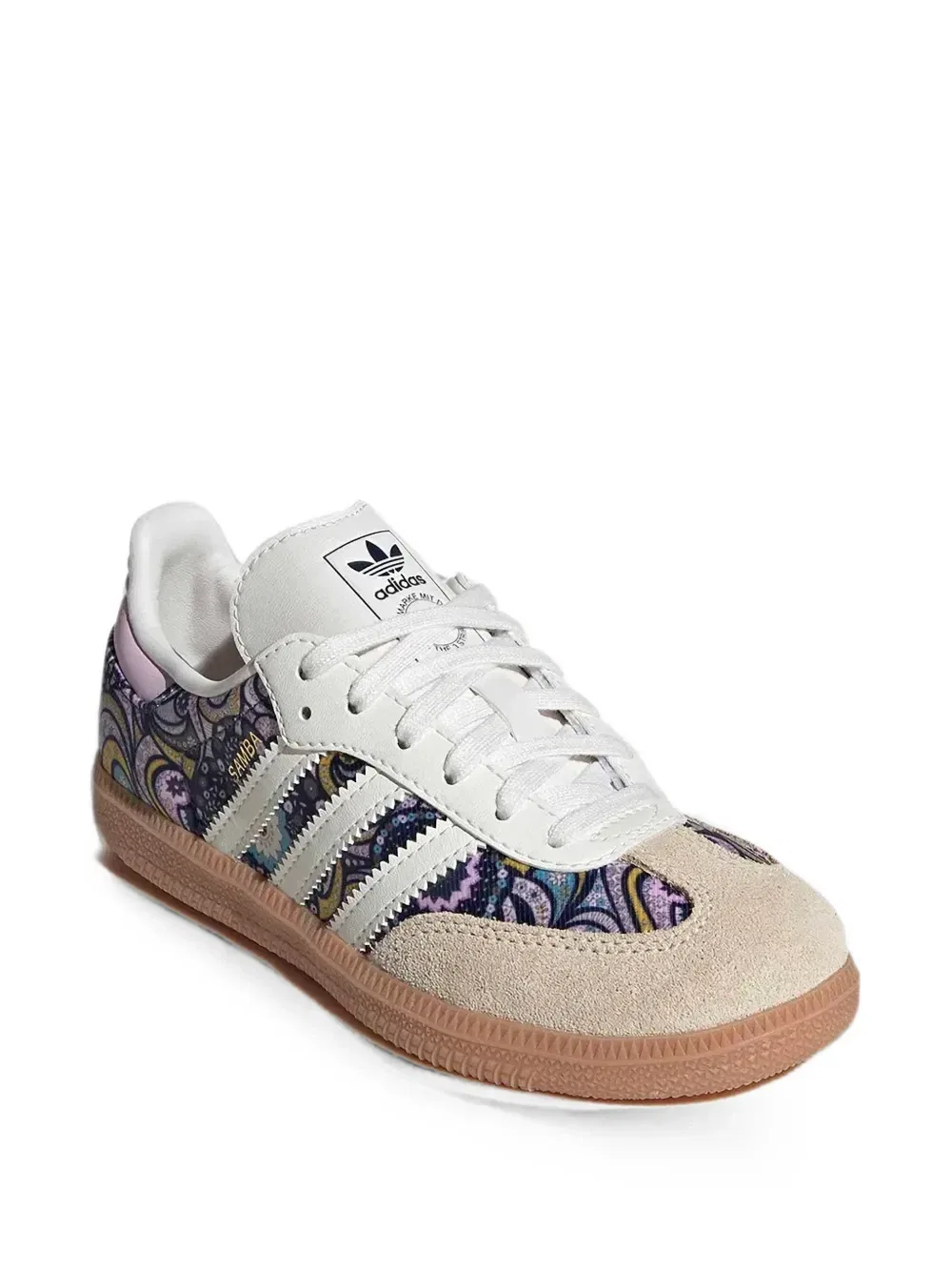 Кроссовки с принтом пейсли Samba OG Adidas Kids, белый — фото 2