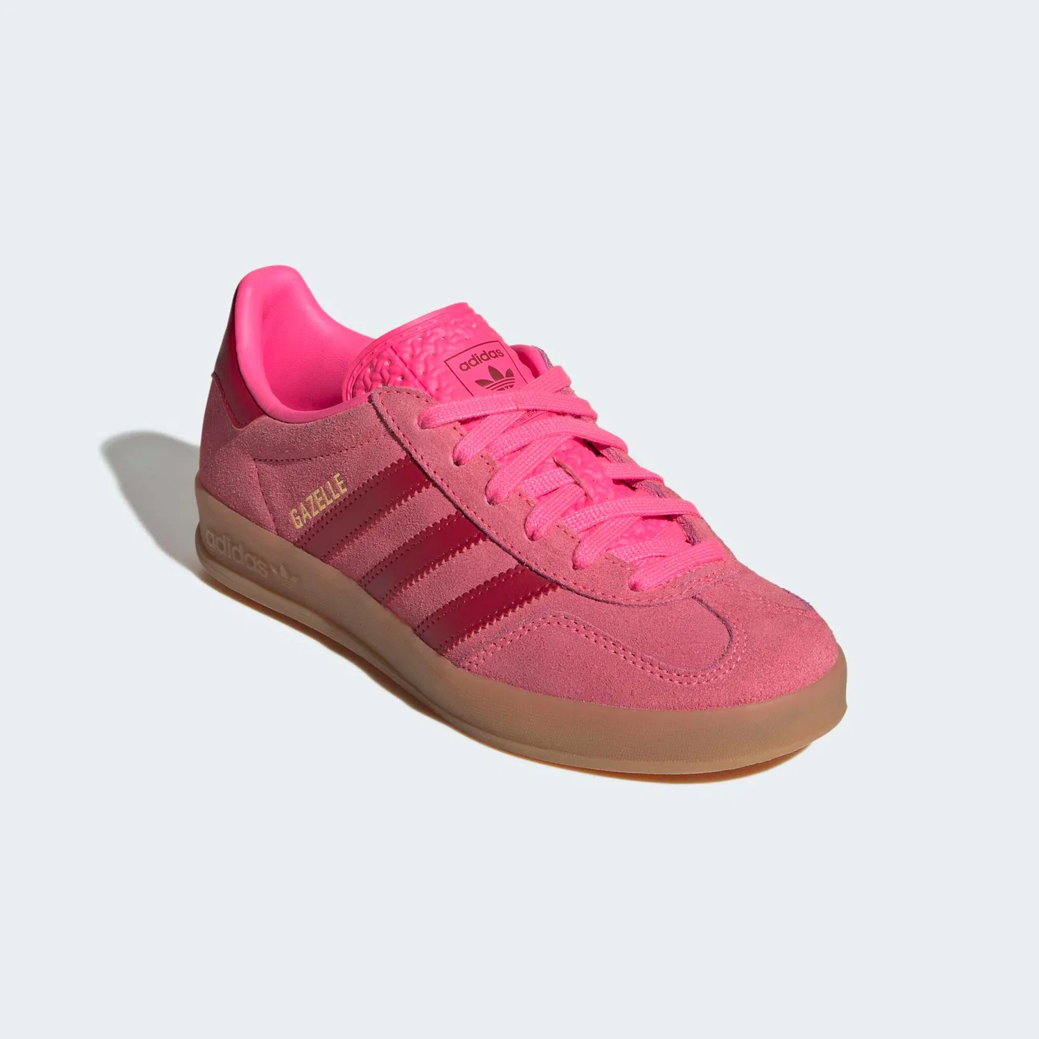 Детские кроссовки из замши Adidas Originals, Lucid Pink/Team Victory Red/Gold Metallic