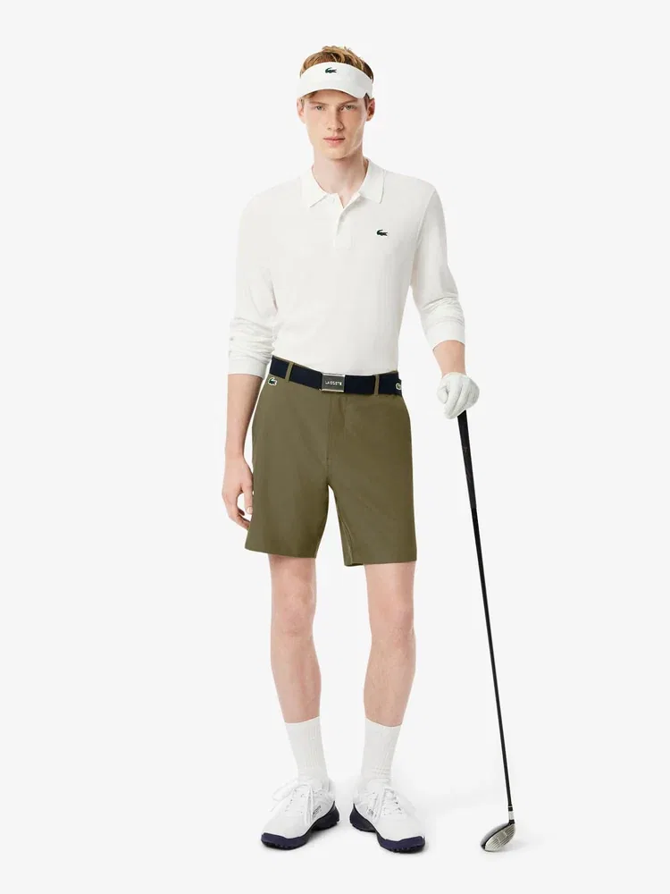 Чино-бермуды для гольфа LACOSTE, Khaki — фото 4