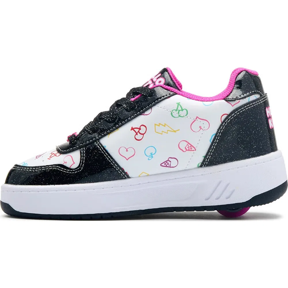 Детские скейт-кроссовки Hello Kitty Kama Heelys, Black/White Hello Kitty — фото 3