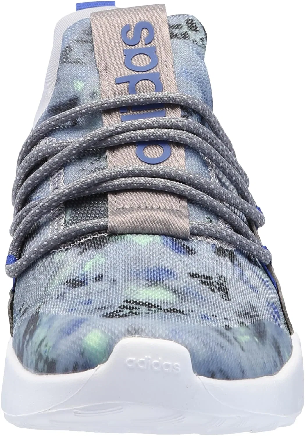 Детские кроссовки для мальчиков с технологией Lite Racer Adapt 5.0 Slip On, Grey/Semi Lucid Blue/Semi Green Spark — фото 2