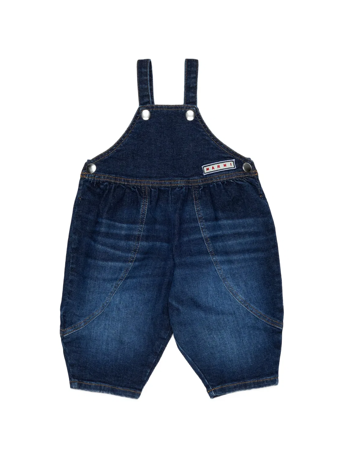 Комбинезон с нашивкой-логотипом Marni Kids, синий