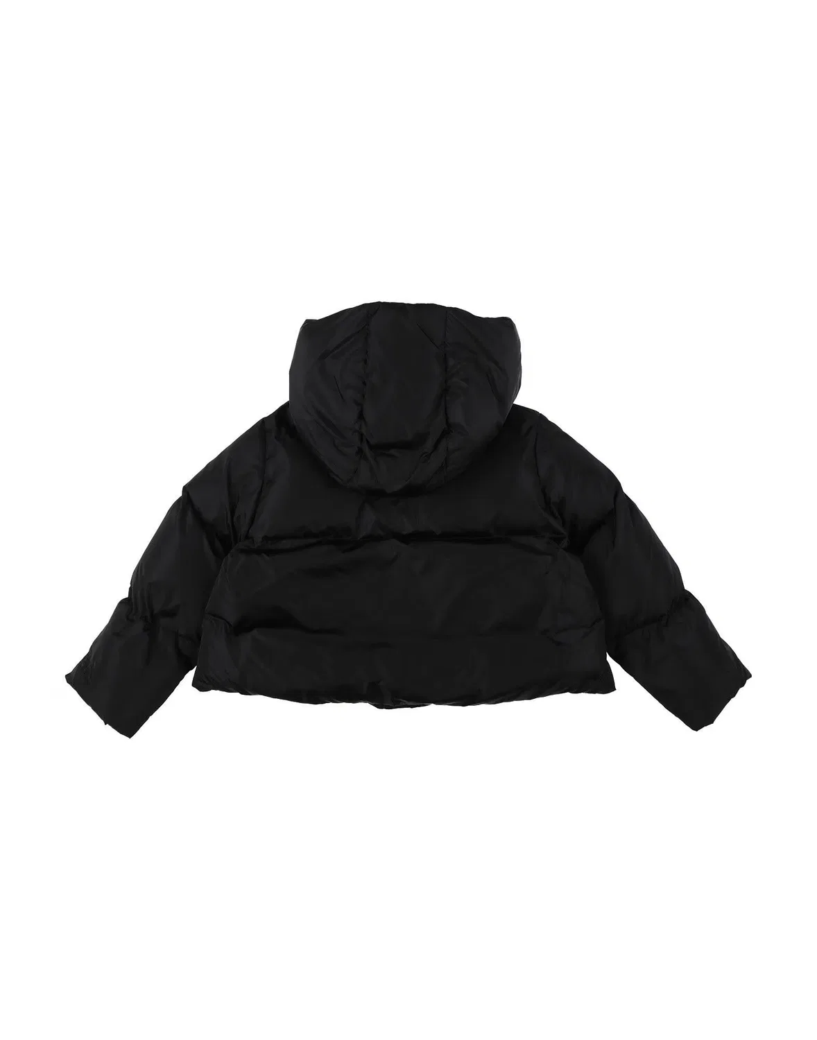 Детская куртка-пуховик с капюшоном MM6 Maison Margiela, черный — фото 2