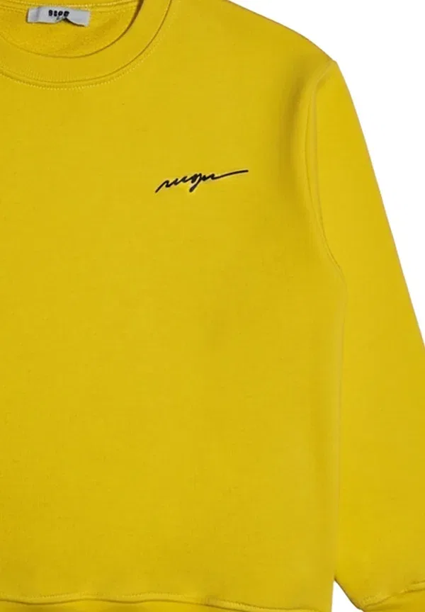 Худи из хлопка Msgm, Giallo, желтый — фото 3