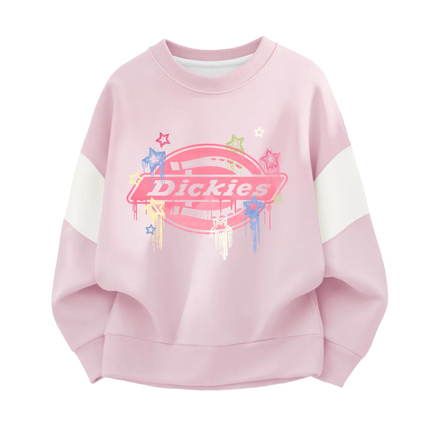 Детский свитшот с принтом Suning Star Logo Cherry Blossom Pink Dickies, Cherry Blossom Pink
