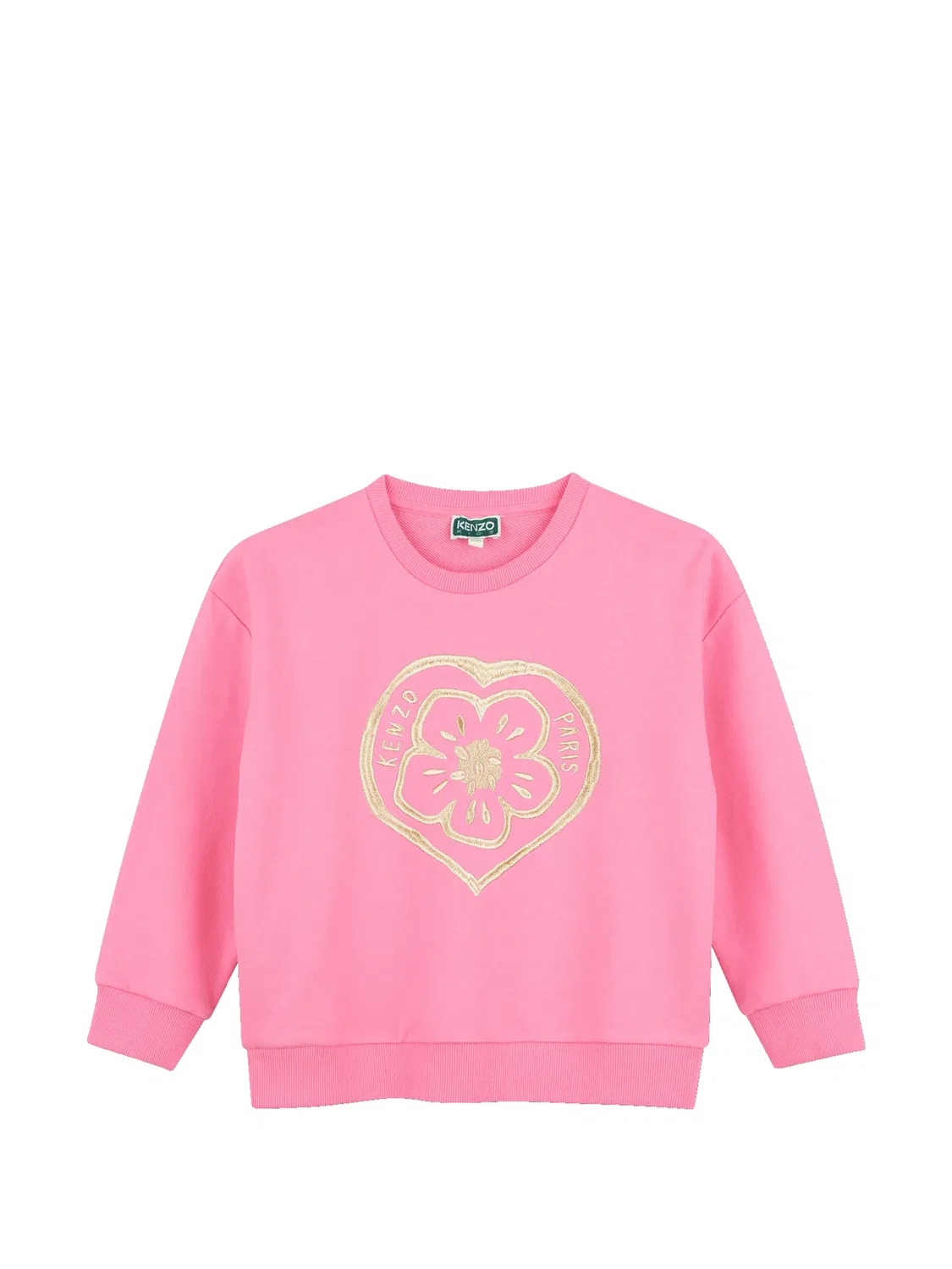 Kenzo Свитер с сердечком, розовый