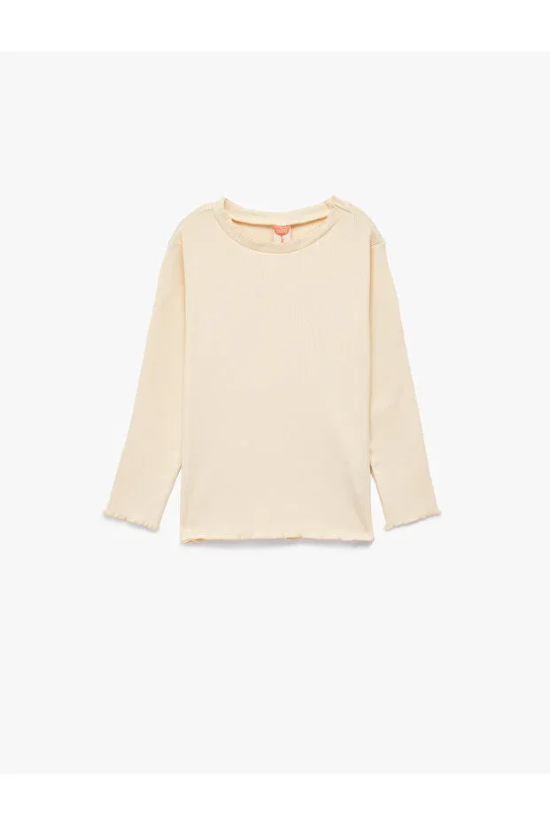 Детская футболка для новорожденных с длинным рукавом Koton, Beige