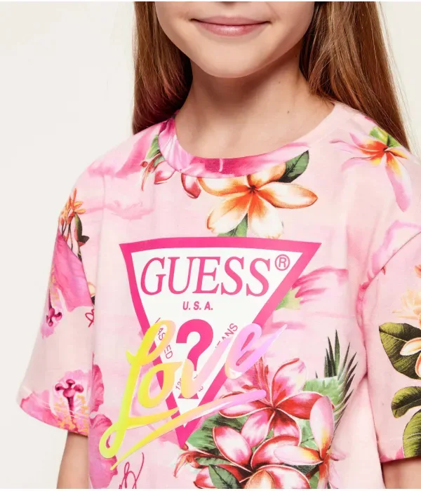Футболка regular fit Guess, розовый — фото 4