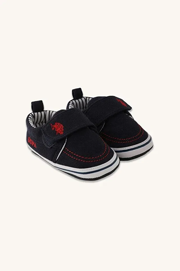 Детские тапочки для девочек на липучке U.S. Polo Assn., Navy Blue — фото 3