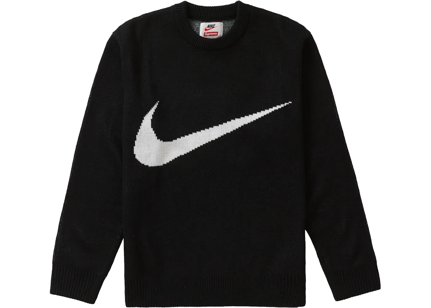 Мужской свитер с принтом Swoosh Supreme, Black