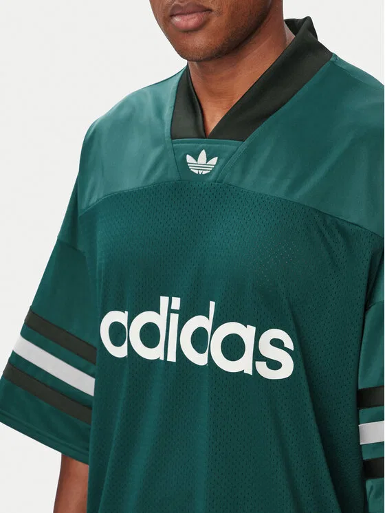Футболка loose fit Adicolor Adidas, зеленый — фото 4