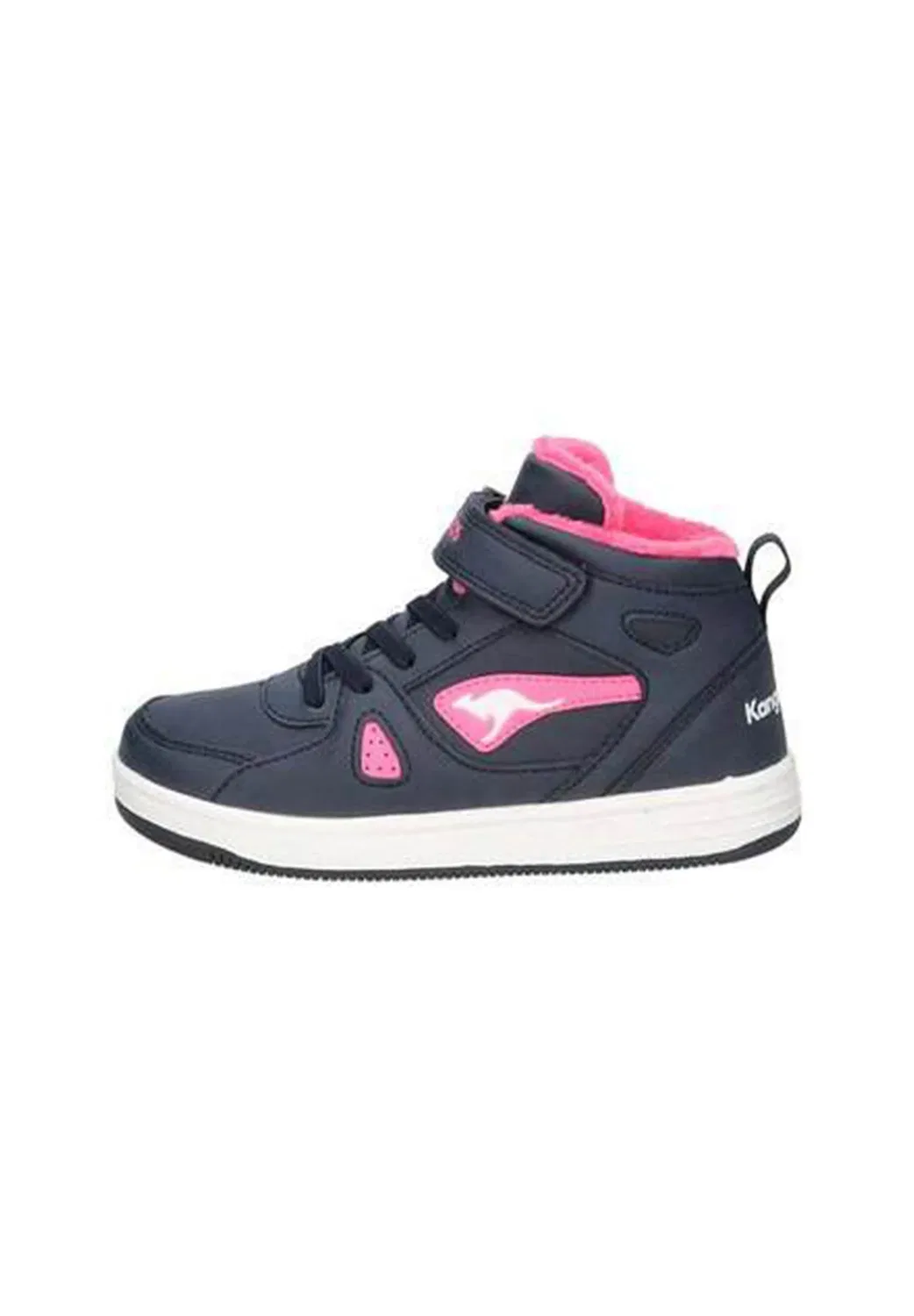 Унисекс - высокие кроссовки Kangaroos, Dk Blue Daisy Pink