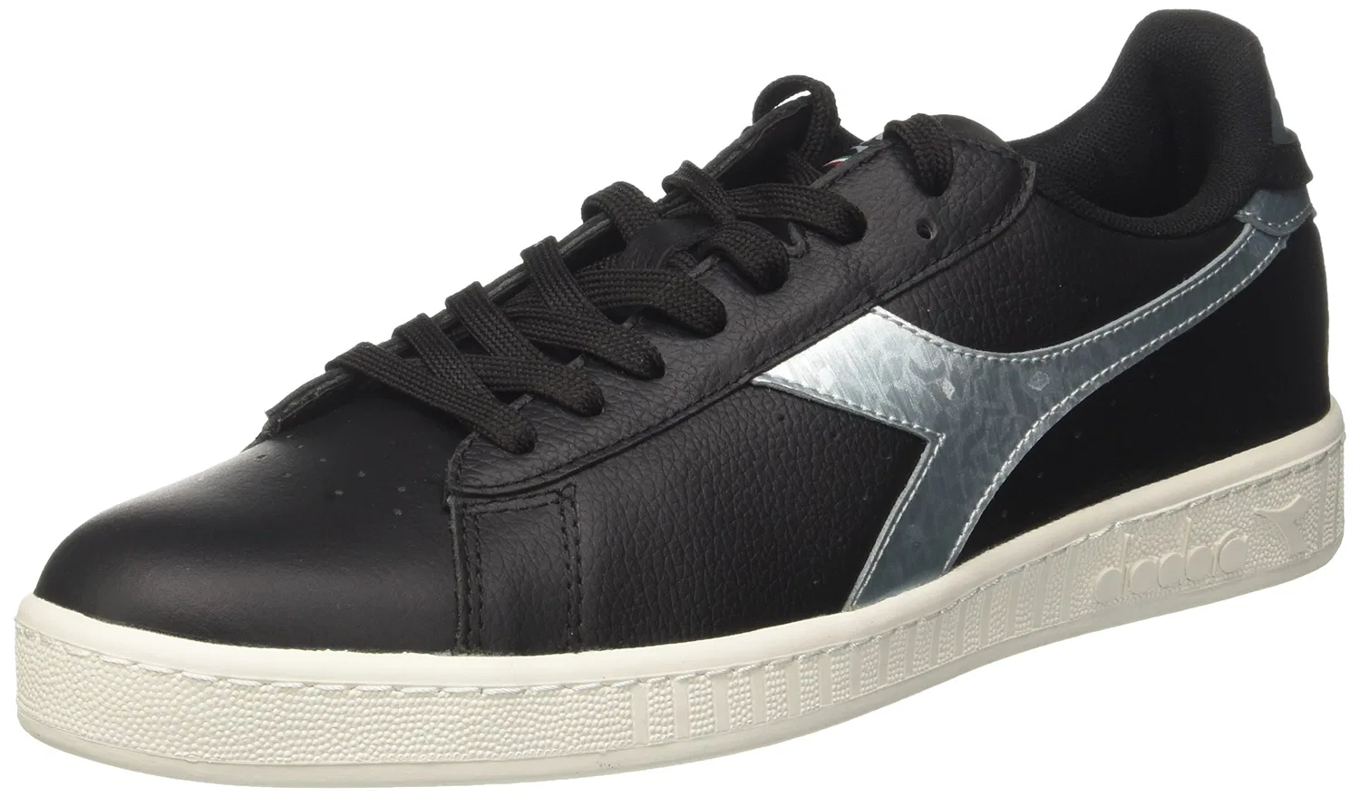 Детские кроссовки с металлическим эффектом Game Metallic Diadora, Black Silver