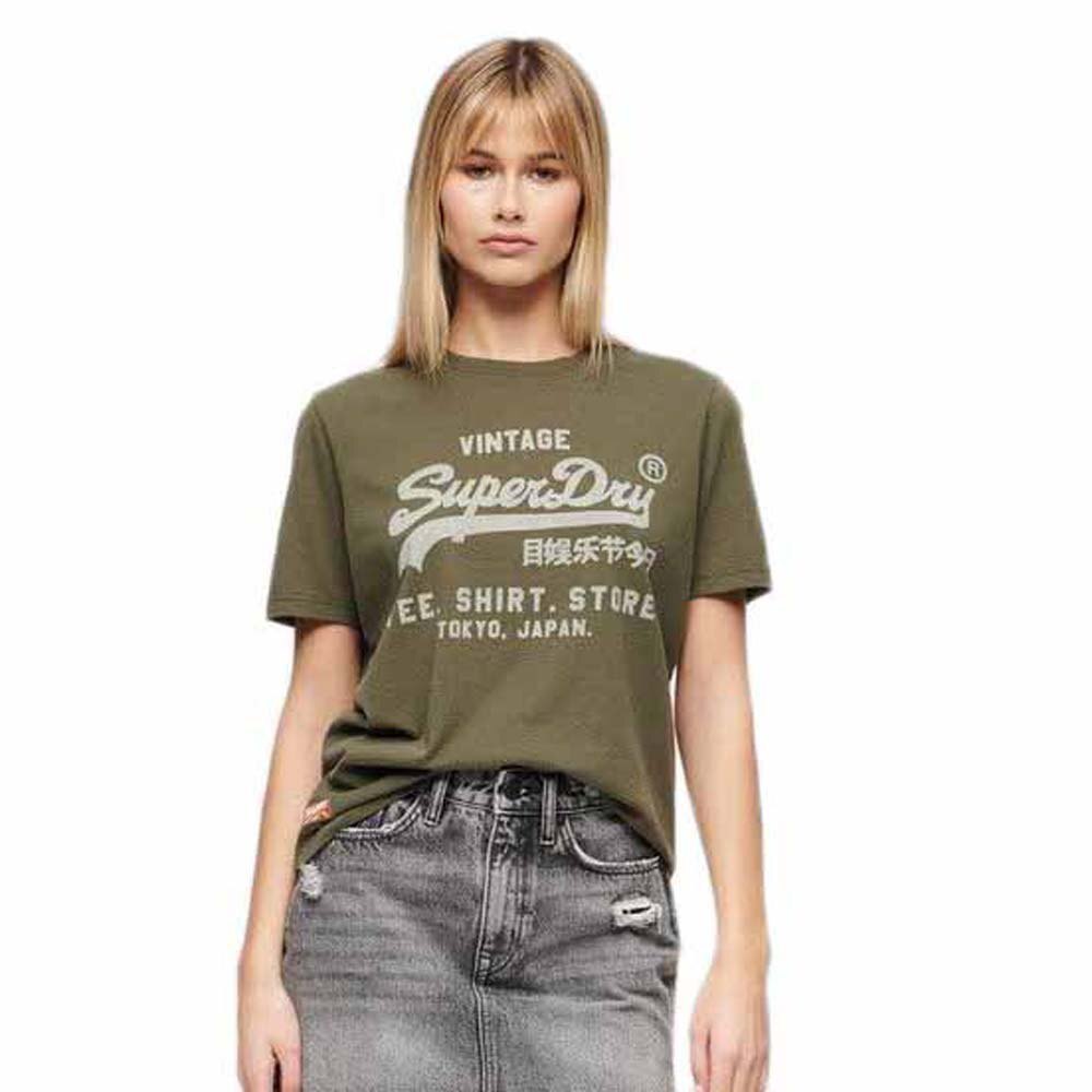 

Футболка с коротким рукавом Superdry Classic Vl Heritage Relaxd, зеленый