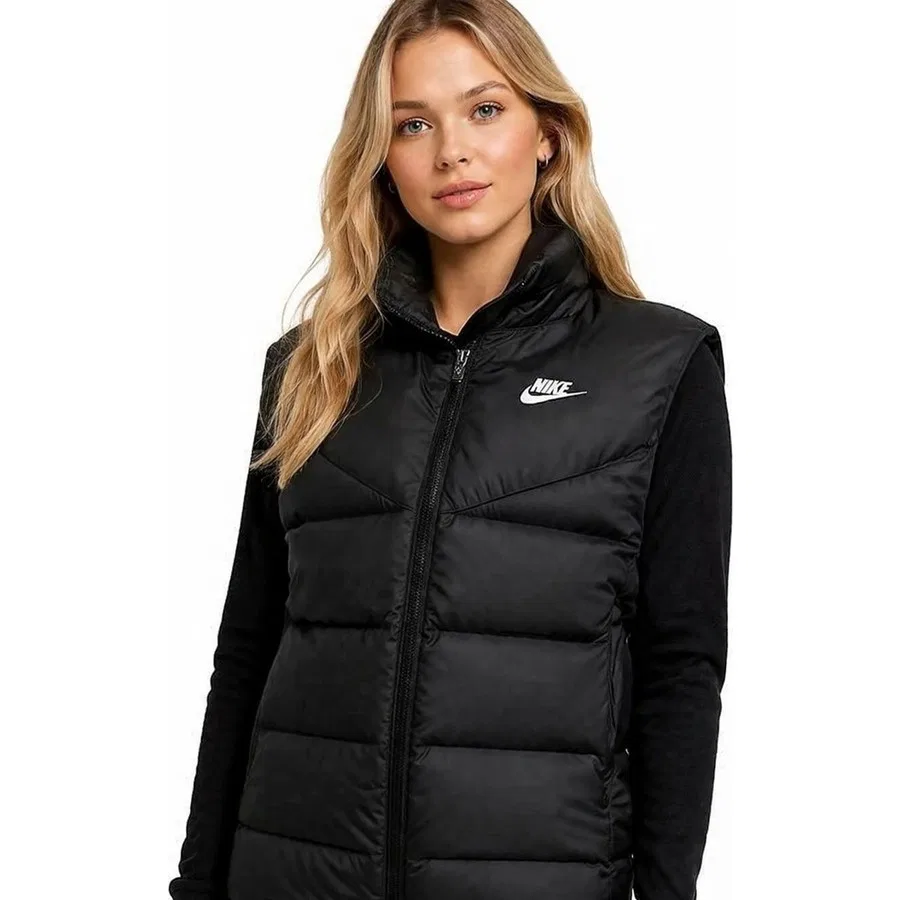Женский утепленный жилет Therma Fit Down Fill Nike, Черный