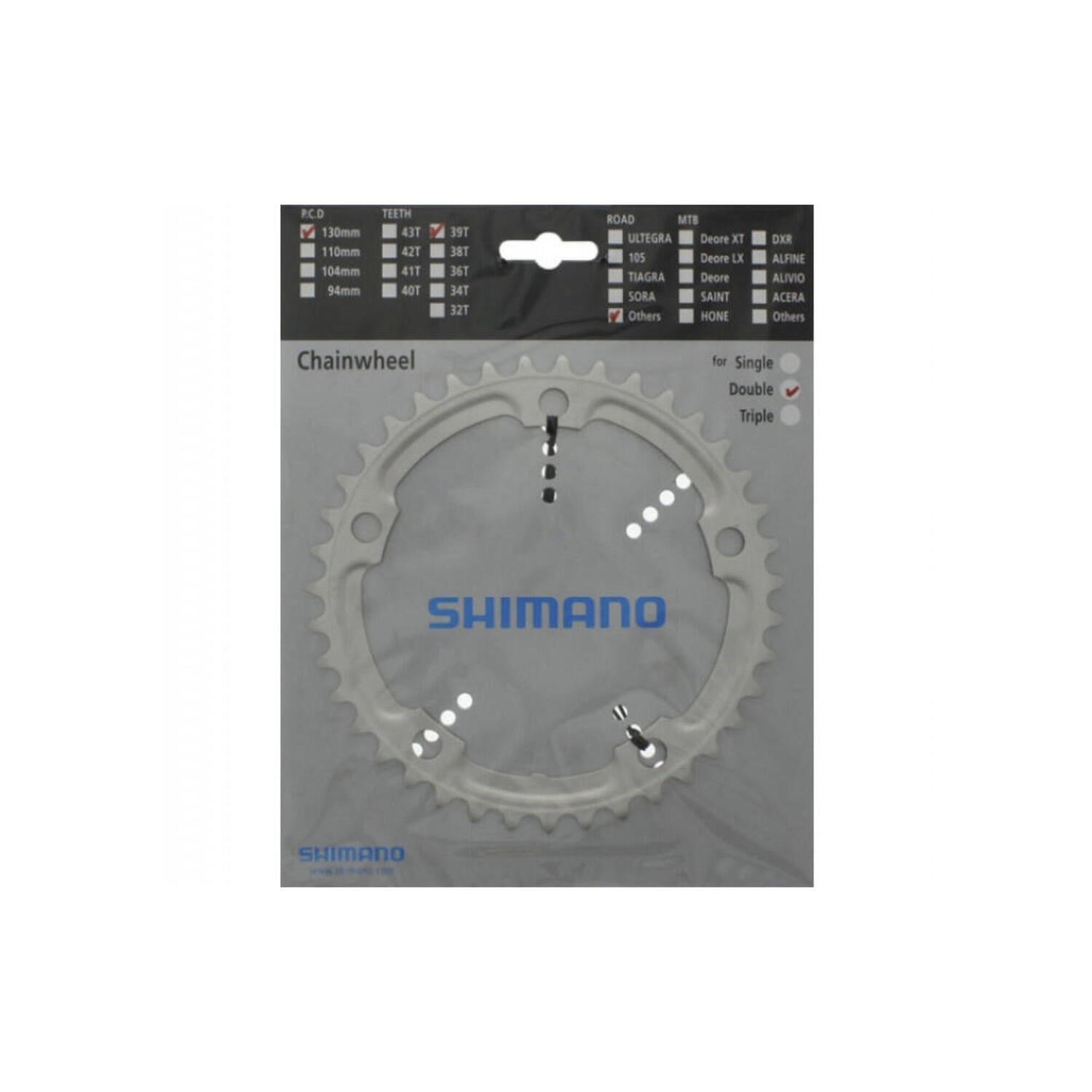 

цепочка Tiagra FC-4600 39T 10S 130 мм серебристая SHIMANO, серебро / серебро