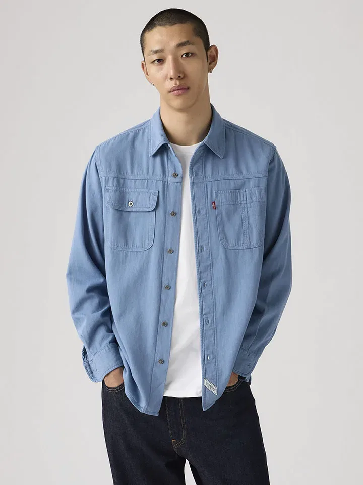 Рубашка свободного кроя, голубой Levi'S — фото 2
