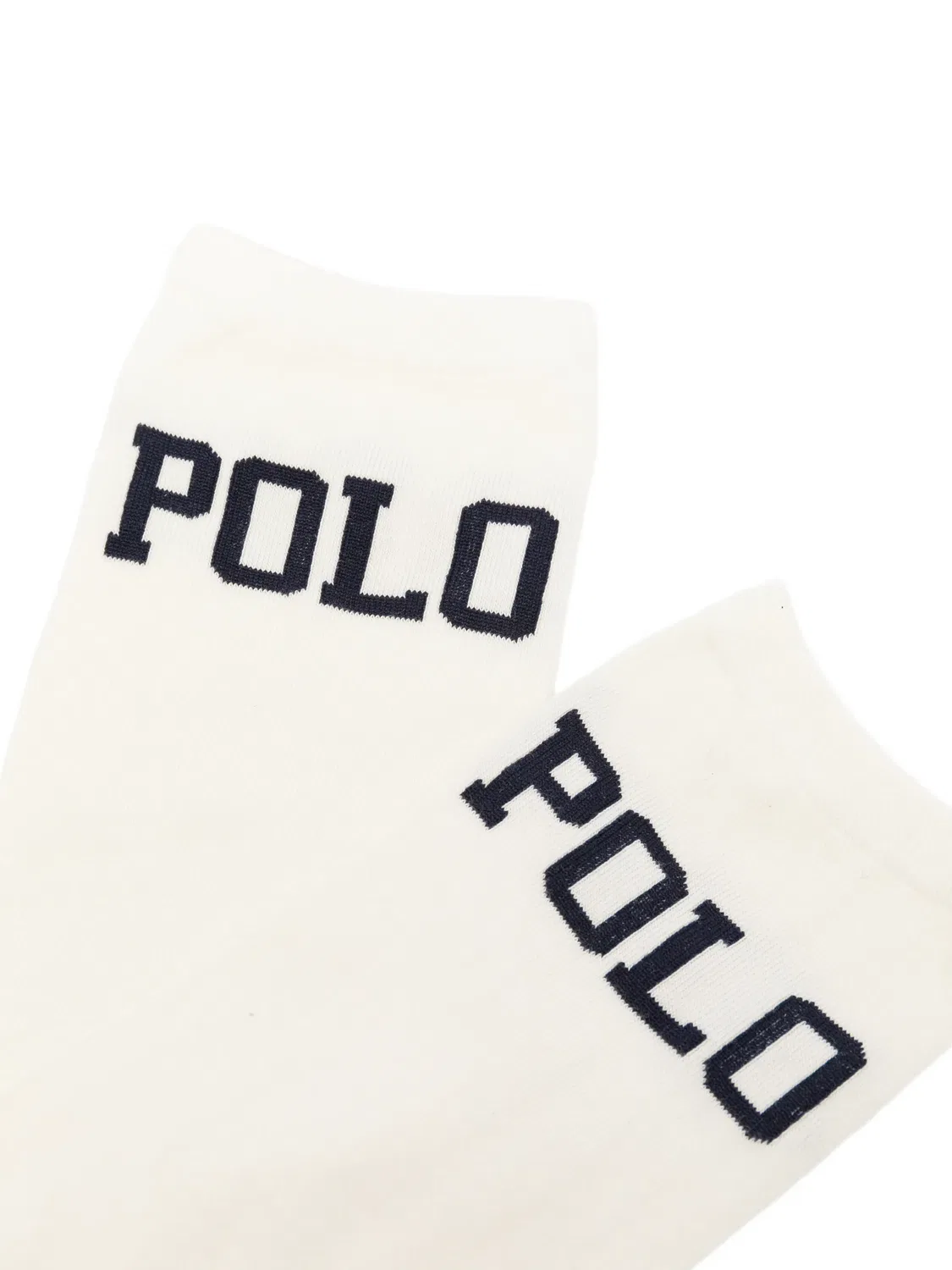Комплект хлопковых носков с вышивкой Polo Ralph Lauren, белый — фото 2