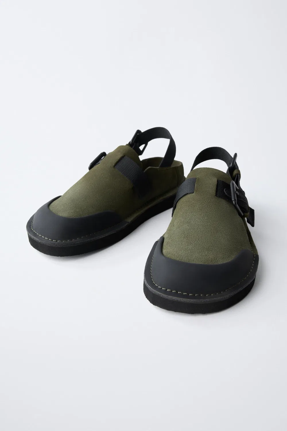 Скрученные сабо ZARA, Khaki Green — фото 3