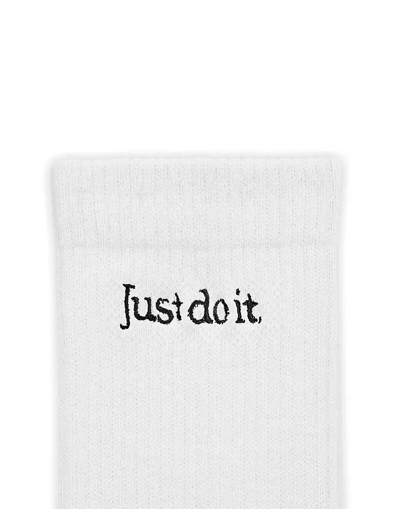 Носки высокие Just Do It 2 шт Nike Everyday, черный/белый — фото 3