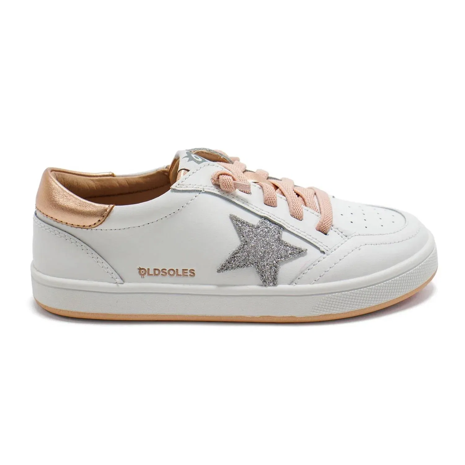 Детские кроссовки низкие с перфорацией Platinum Runner Old Soles, Snow