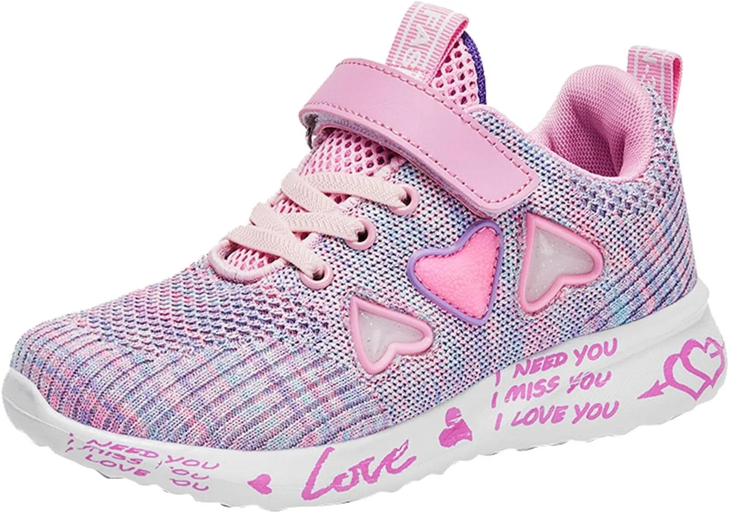 Детские кроссовки для бега с сеткой для девочек, Pink