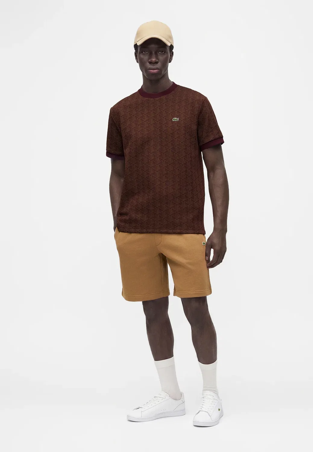 Простая футболка Lacoste, Marron — фото 2