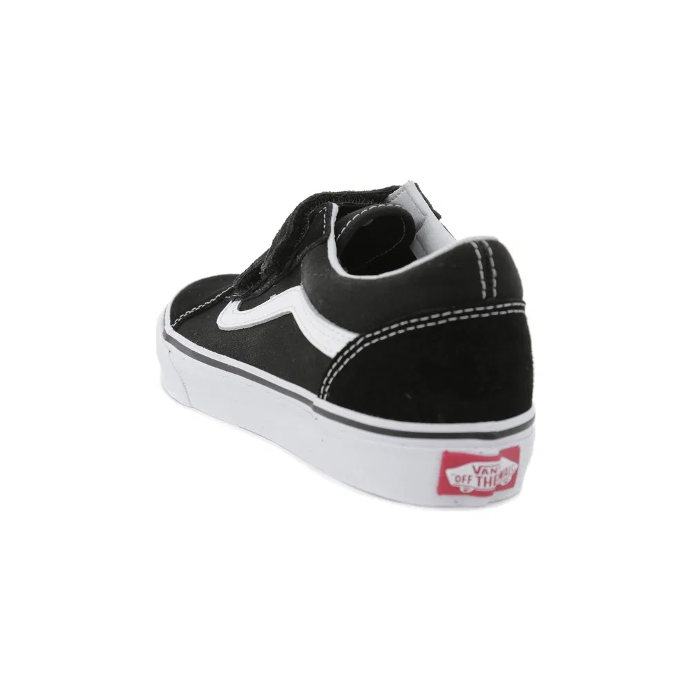 Детские кроссовки для девочек на липучках Old Skool V Vans — фото 3