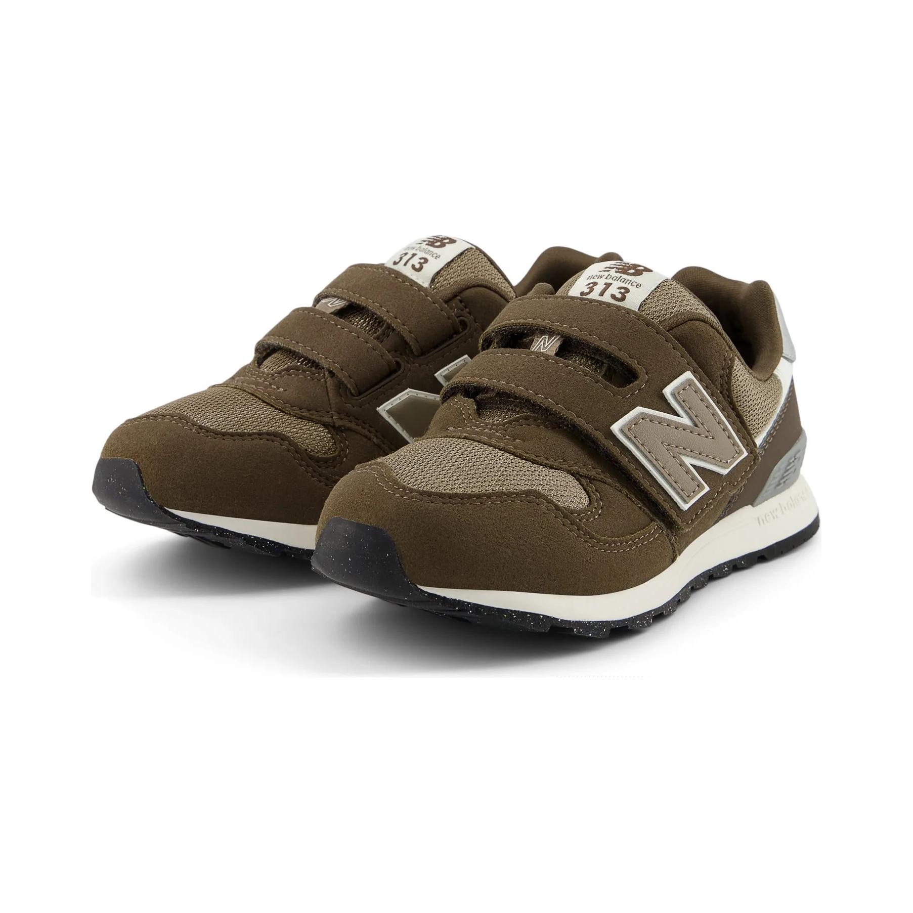 Детские кроссовки NB 313 Low Top для детей от 3 до 7 лет New Balance, коричневый — фото 3