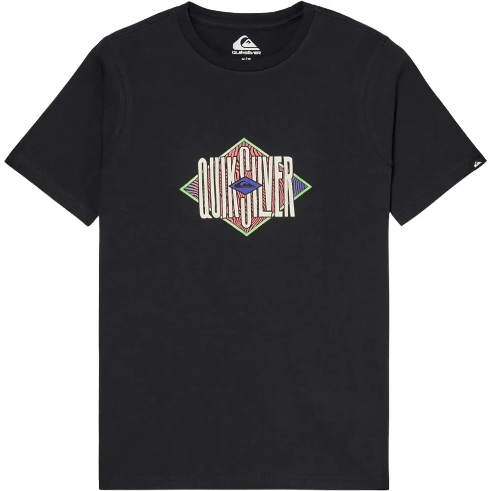 Детская футболка с коротким рукавом Quiksilver Losange, Black