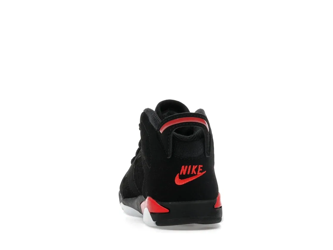 Детские кроссовки с принтом Jordan 6 Retro Jordan, Black/Infrared — фото 4