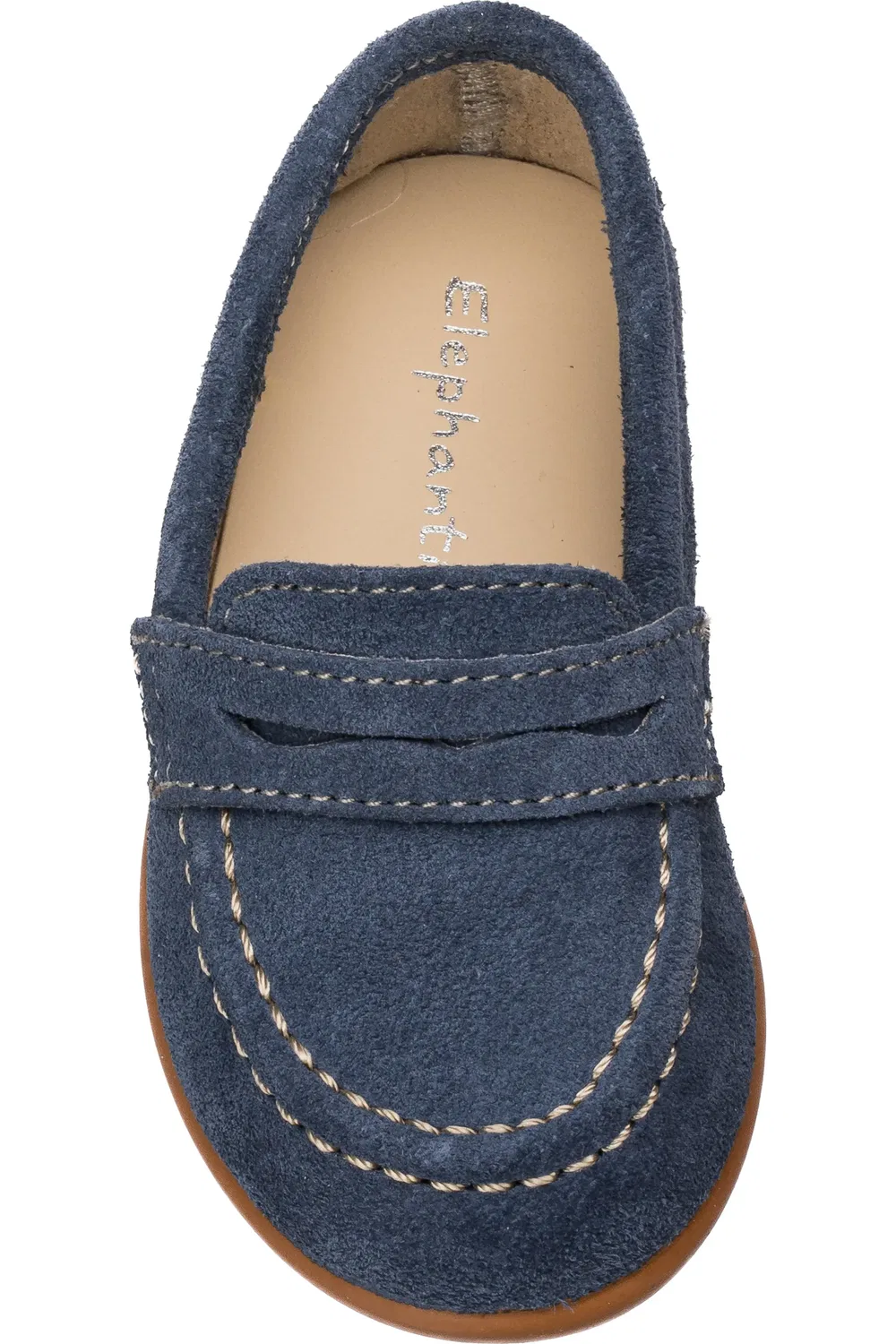 Детские туфли лоферы на плоской подошве Kids' Penny Loafer Elephantito, Denim — фото 3