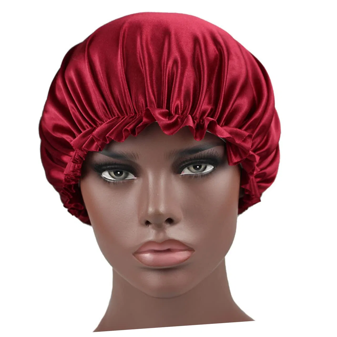 Шапочка для душа Satin, FOMIYES, набор 3 шт, 32x14 см, Rot, Schwarz, Marine — фото 3