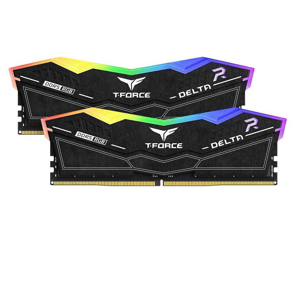 

Оперативная память Team Group T-Force Delta RGB, 32 Гб (2 х 16Гб), DDR5, 7800 МГц, FF3D532G7800HC38DDC01, черный