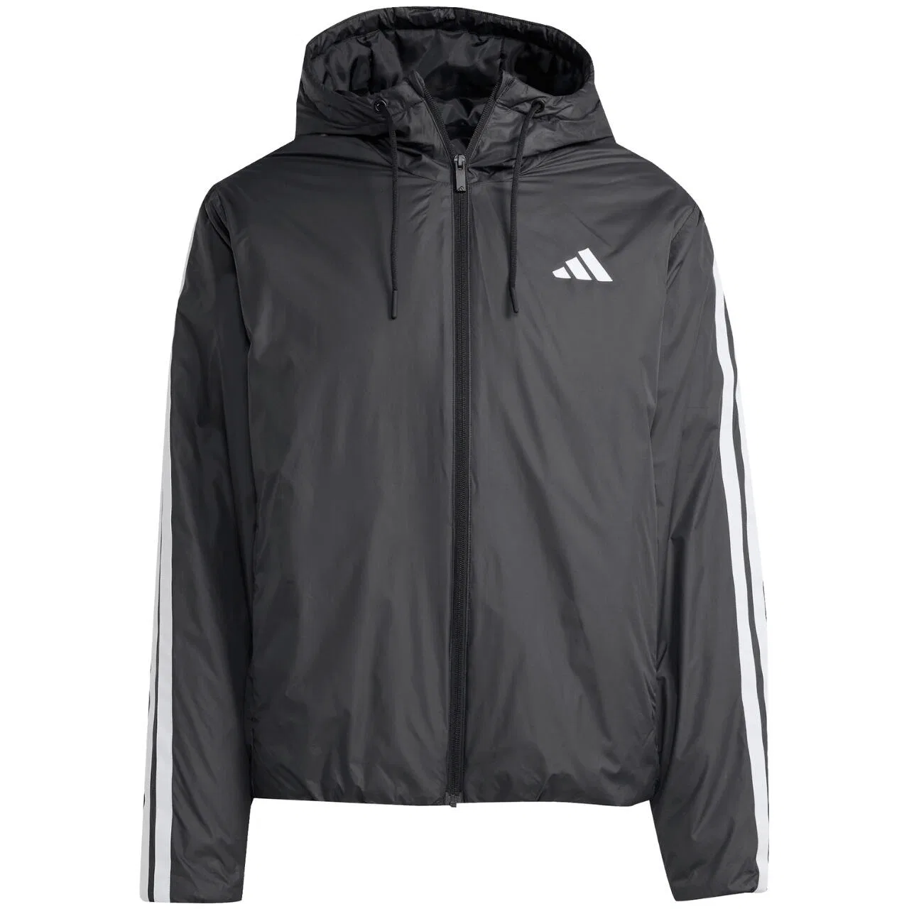 Мужская утепленная куртка с капюшоном Climawarm 3-Stripes Adidas, Schwarz — фото 2