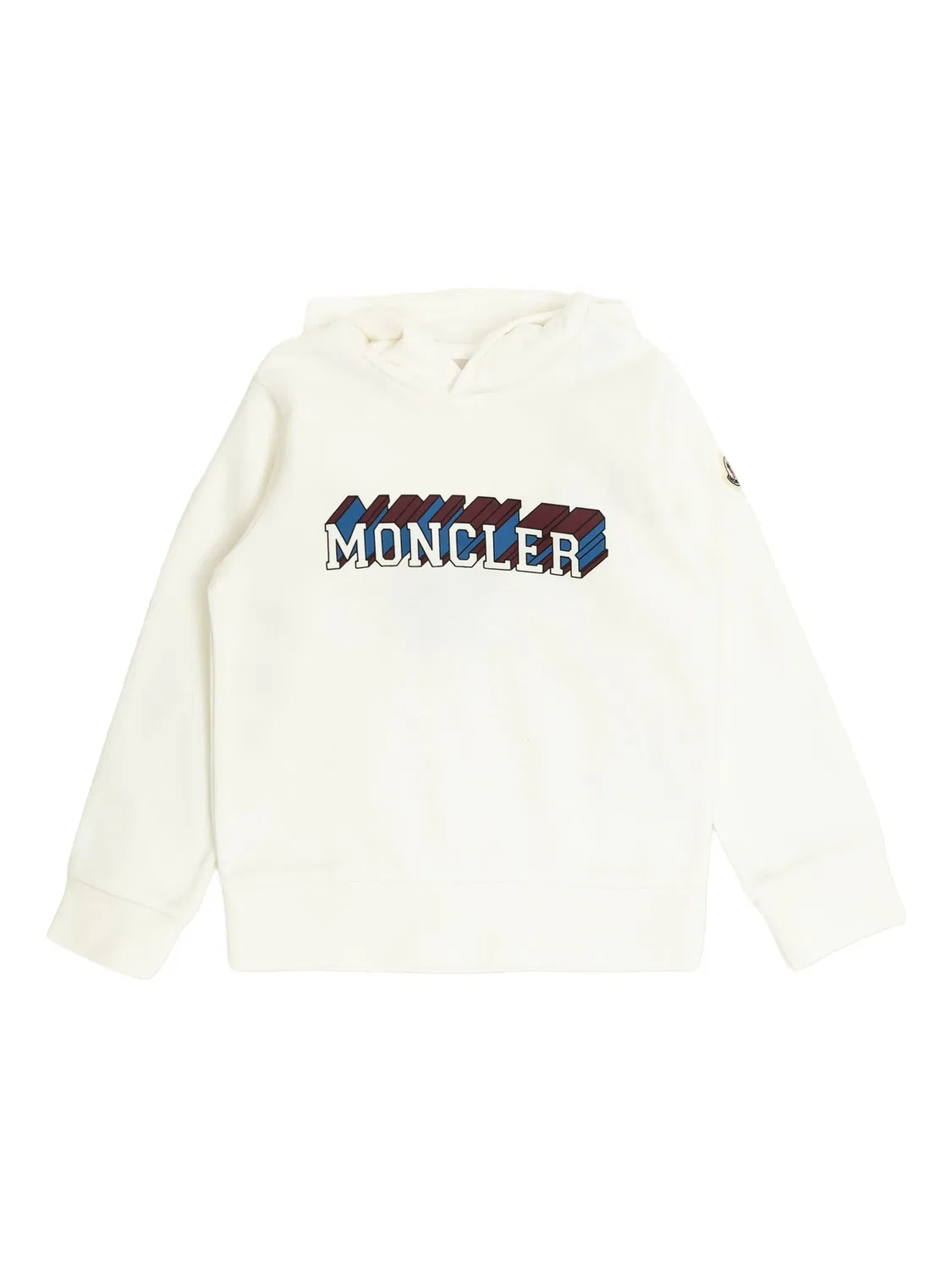 Худи с логотипом белое Moncler, белый