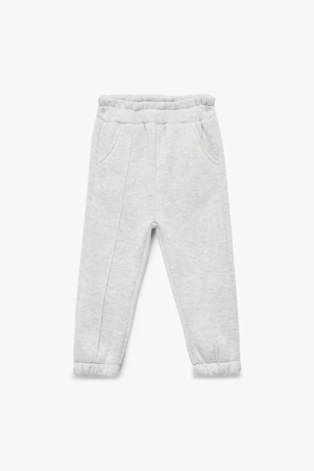Детские спортивные штаны для девочек с ребристой тканью Koton, Gray