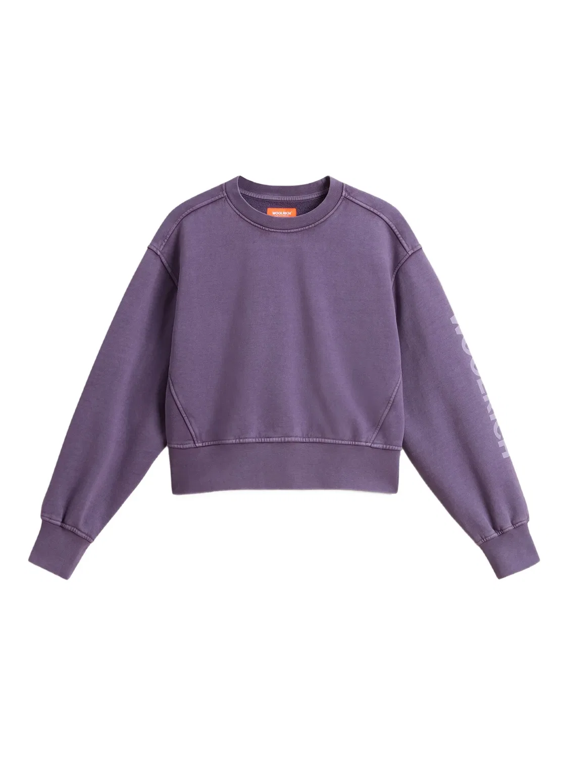 Свитшот с логотипом Woolrich, фиолетовый